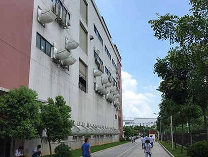 精密五金電子廠廣東長(zhǎng)盈環(huán)?？照{(diào)安裝案例
